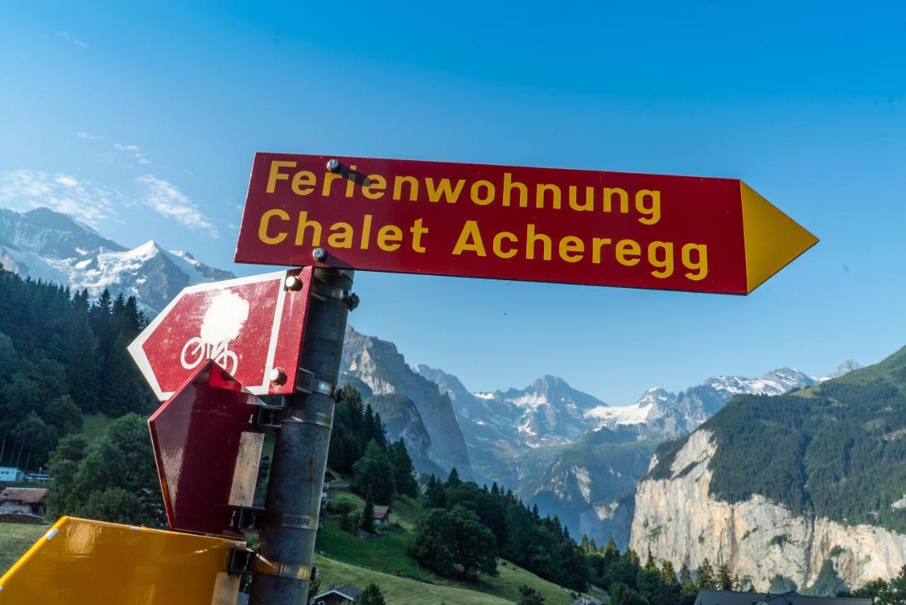 Chalet Acheregg Wengen Exteriér fotografie